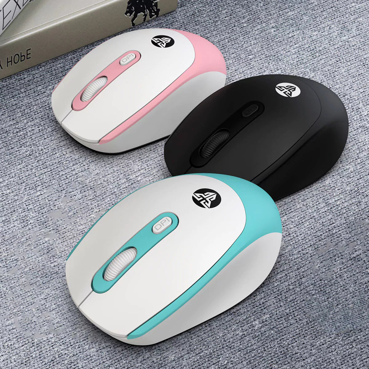 Rato Fantech Office Wireless 1712 Rosa