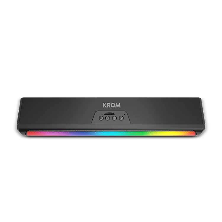 Barra de Som Krom K-Pop Bluetooth RGB