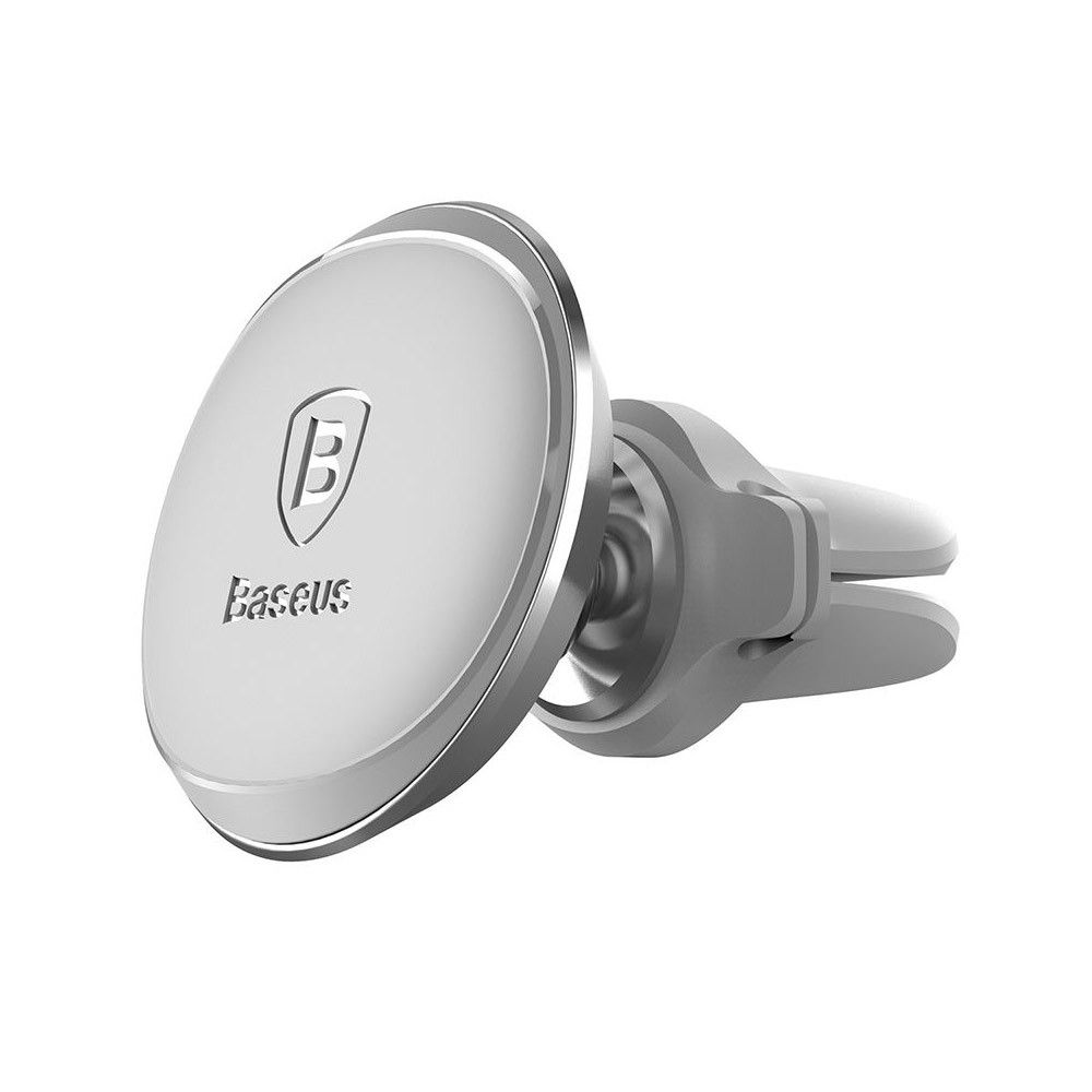 Baseus Suporte Telemóvel Carro Magnético Cabo clip Silver