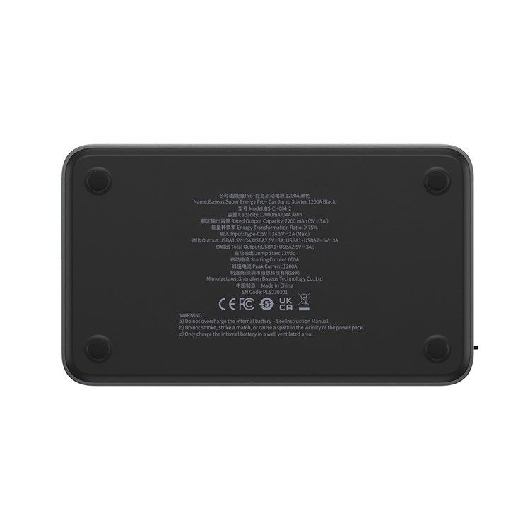 Baseus Car Jump Starter Super Energy Pro+ 1200A Preto