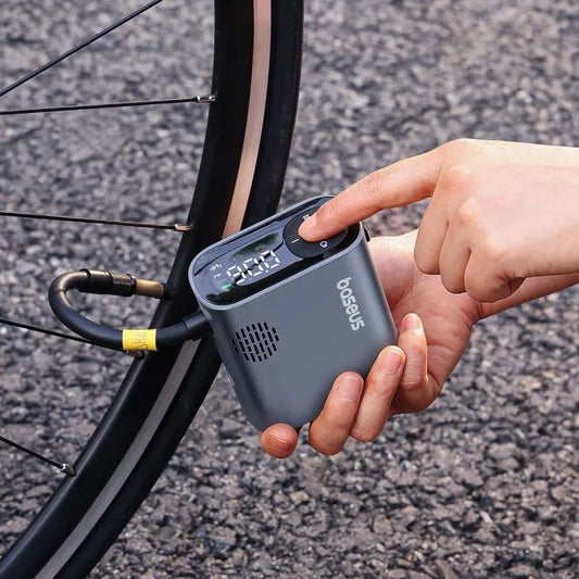 Baseus PrimeTrip Series – Bomba de Ar Portátil com Ecrã Digital e Alta Pressão