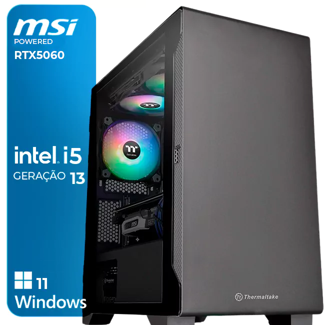 Computador Gaming Intel Core i5, 16GB, RTX5060, 1TB