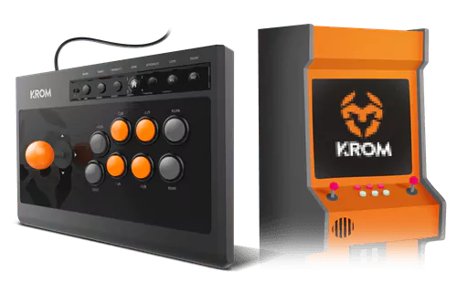 Gamepad Arcada Krom Kumite Multiplataforma