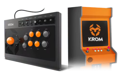 Gamepad Arcada Krom Kumite Multiplataforma