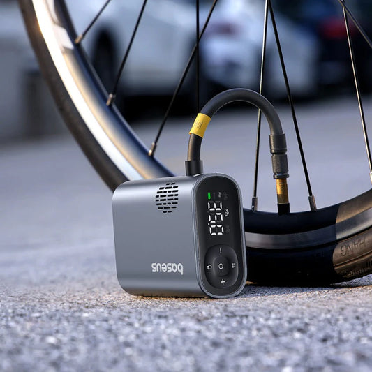 Baseus PrimeTrip Series – Bomba de Ar Portátil com Ecrã Digital e Alta Pressão