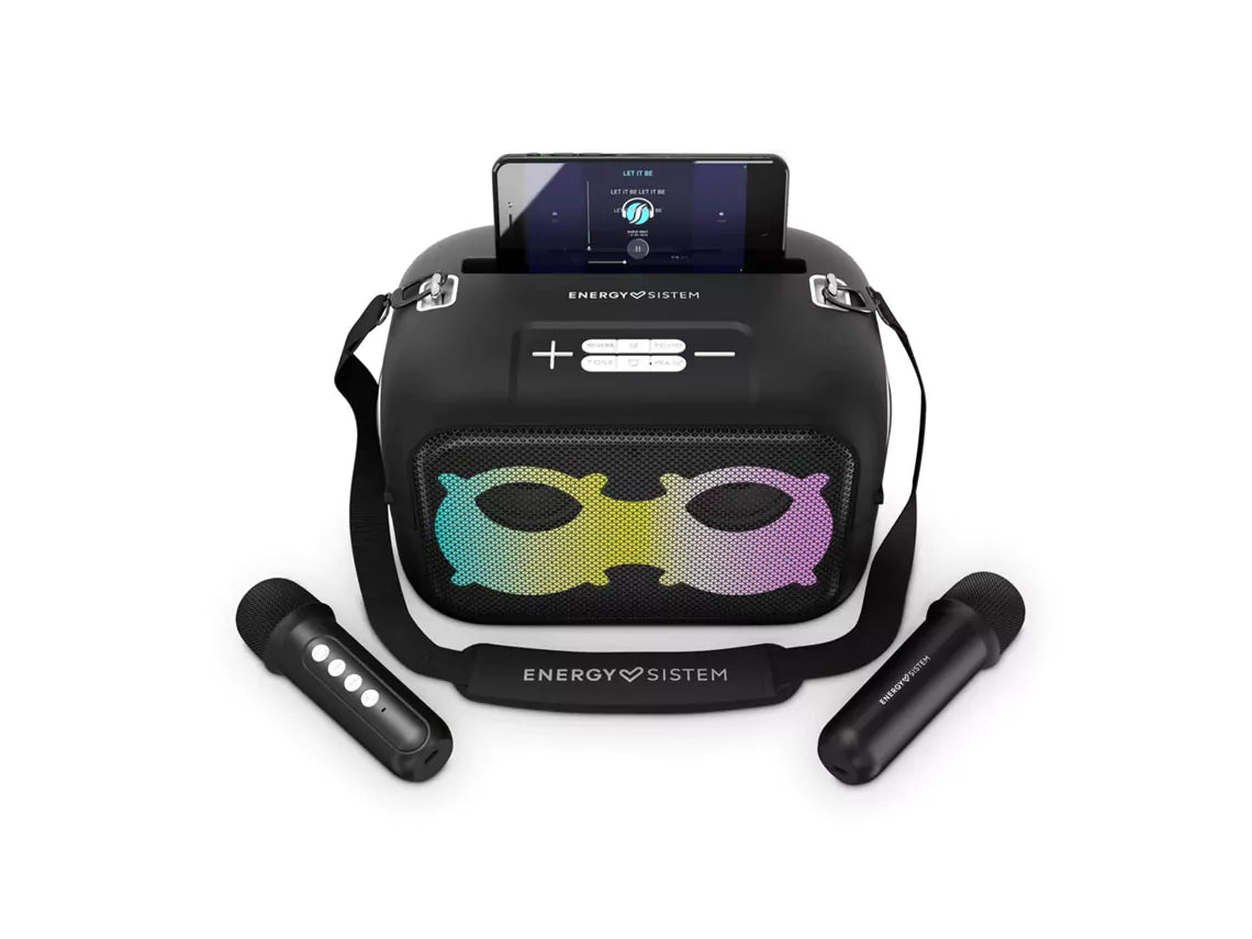 Coluna Portátil Karaoke Energy Sistem - Bluetooth 5.4 - True Wireless - 60W