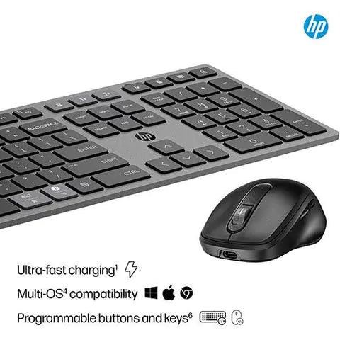 Conjunto Teclado + Rato HP 725 Multi-Device Wireless