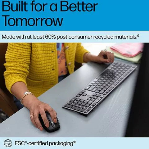 Conjunto Teclado + Rato HP 725 Multi-Device Wireless