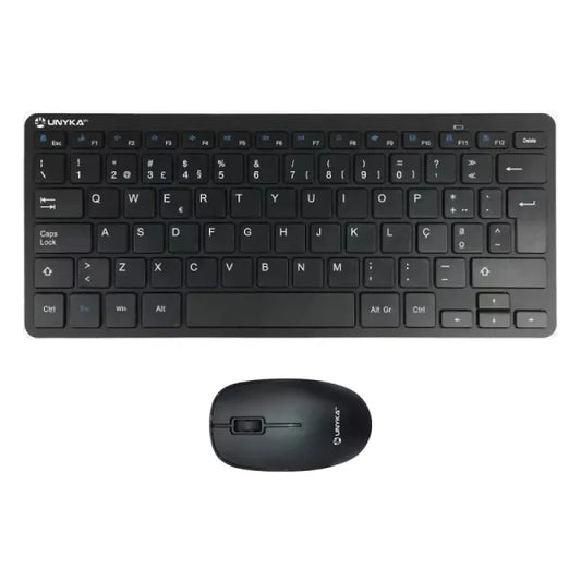 Combo Mini Teclado + Rato Unykach MK288 Pro Pack Wireless PT