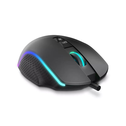 Rato Óptico Krom Keos 6400DPI RGB Preto