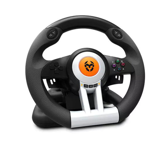 Volante + Pedais Krom K-Wheel Multiplataforma