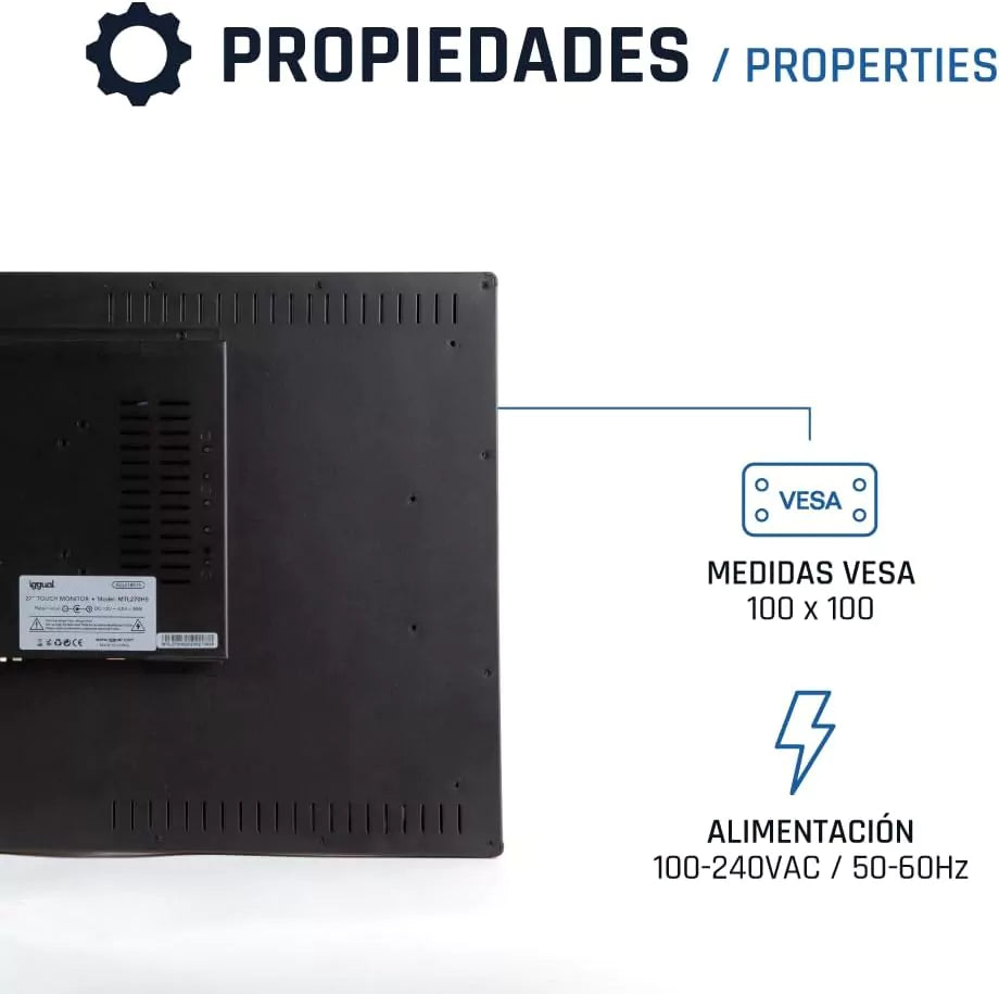 Monitor 27" Iggual IPS FHD 75Hz VGA HDMI Frameless