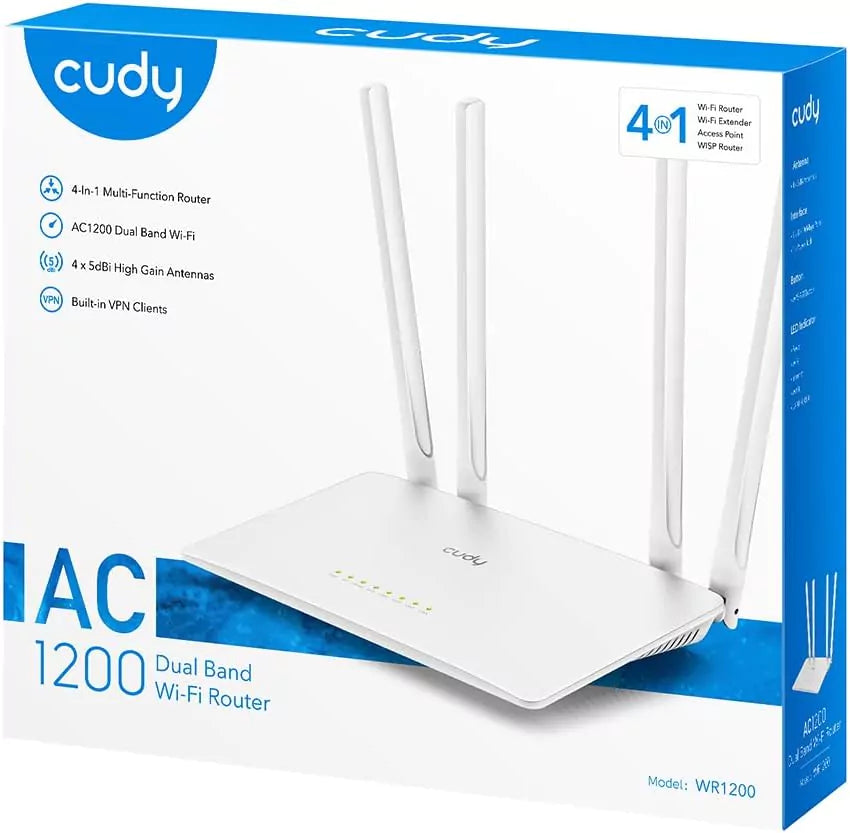 Router Cudy WR1200 AC1200 Dual-Band WiFi