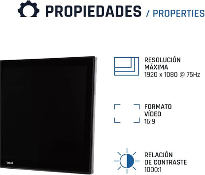 Monitor 27" Iggual IPS FHD 75Hz VGA HDMI Frameless