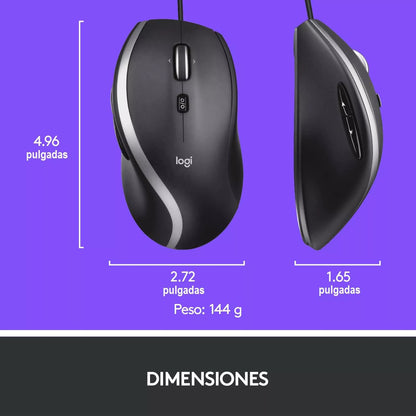 Rato Logitech M500s 4000DPIs Preto