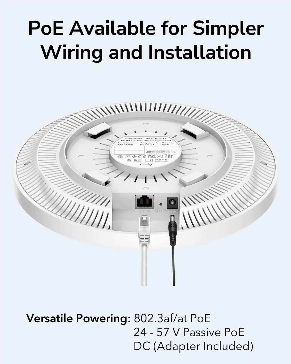 Ponto de Acesso Cudy AP1300 Gigabit AC1200