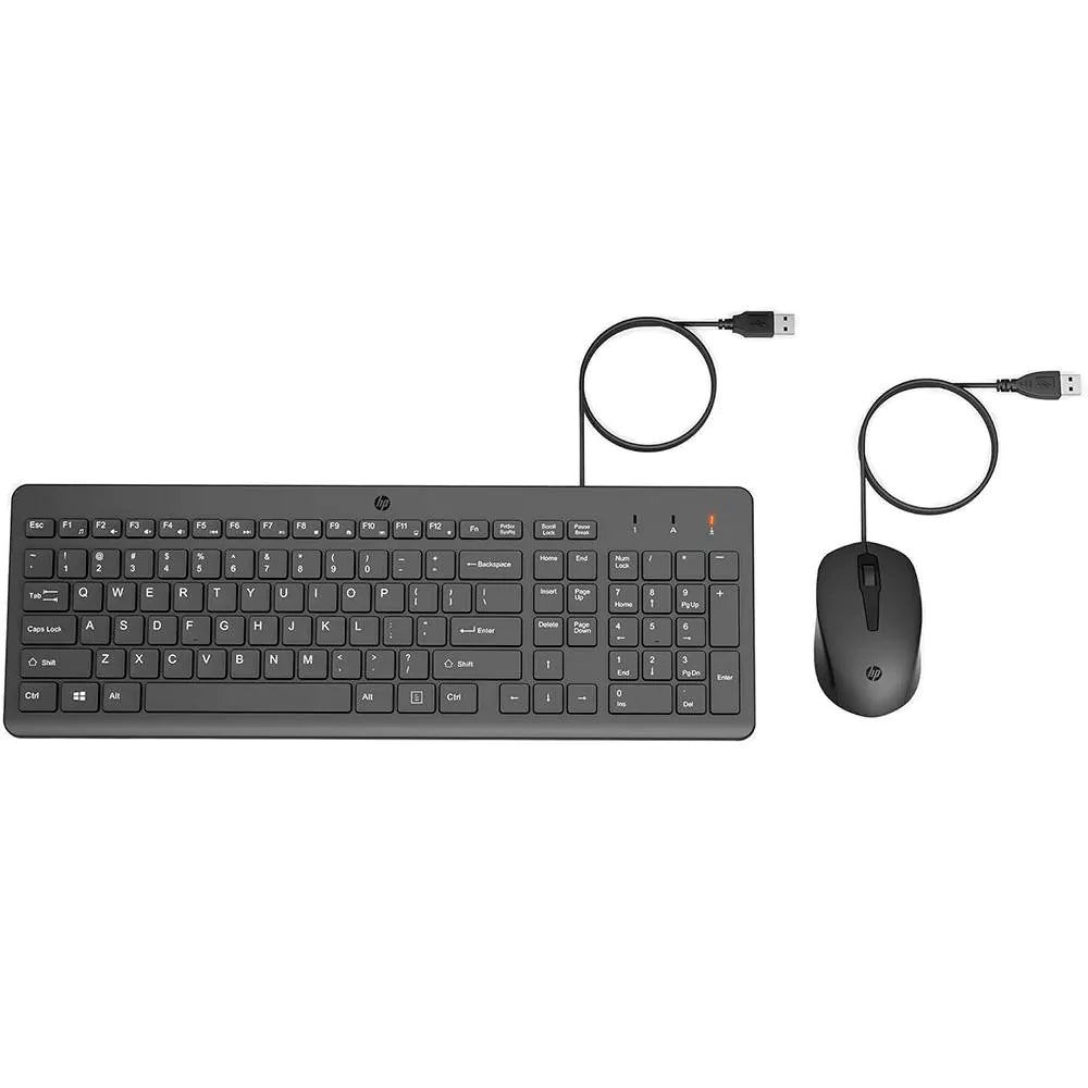Teclado + Rato HP 150 USB PT Preto