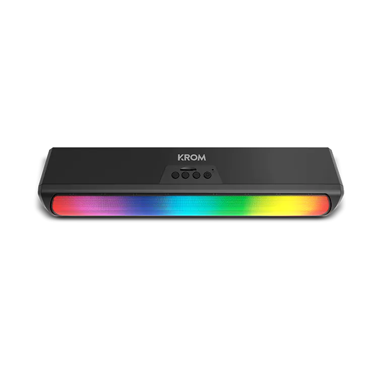Barra de Som Krom K-Pop Bluetooth RGB