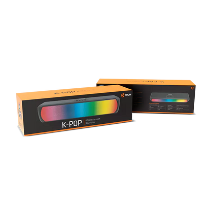 Barra de Som Krom K-Pop Bluetooth RGB