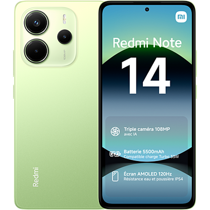 Smartphone Redmi Note 14 4G 8Gb/256Gb Lime Green