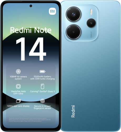 Smartphone Redmi Note 14 4G 8Gb/256Gb Ocean Blue