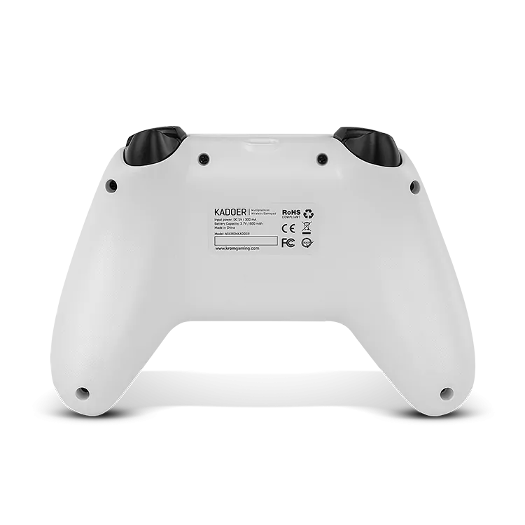 Gamepad Krom Kadoer Multiplatform Wireless Branco