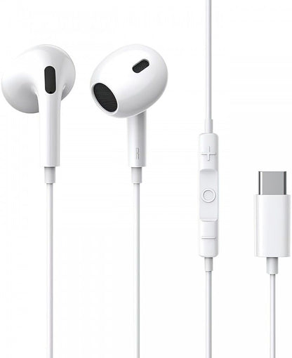 Auscultadores Encok CZ17 Wired Moon White