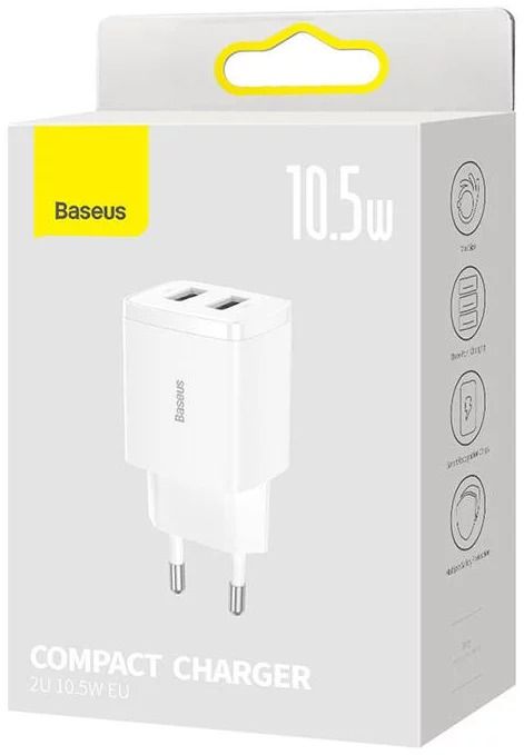 Baseus Carregador Compacto 2U 10.5W