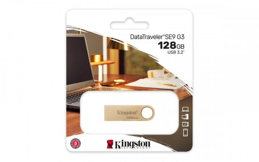 Pendrive Kingston Datatraveler Se9 G3 128Gb Usb 3.2 Gen1