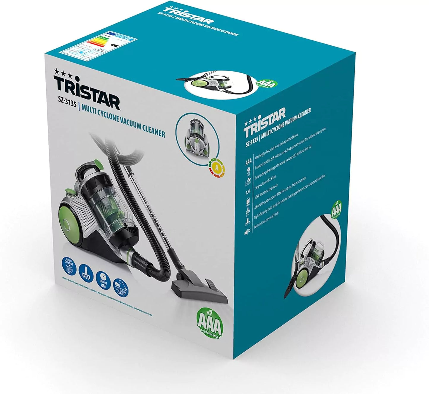 Aspirador sem Saco TRISTAR SZ-3135 Multi Cyclone