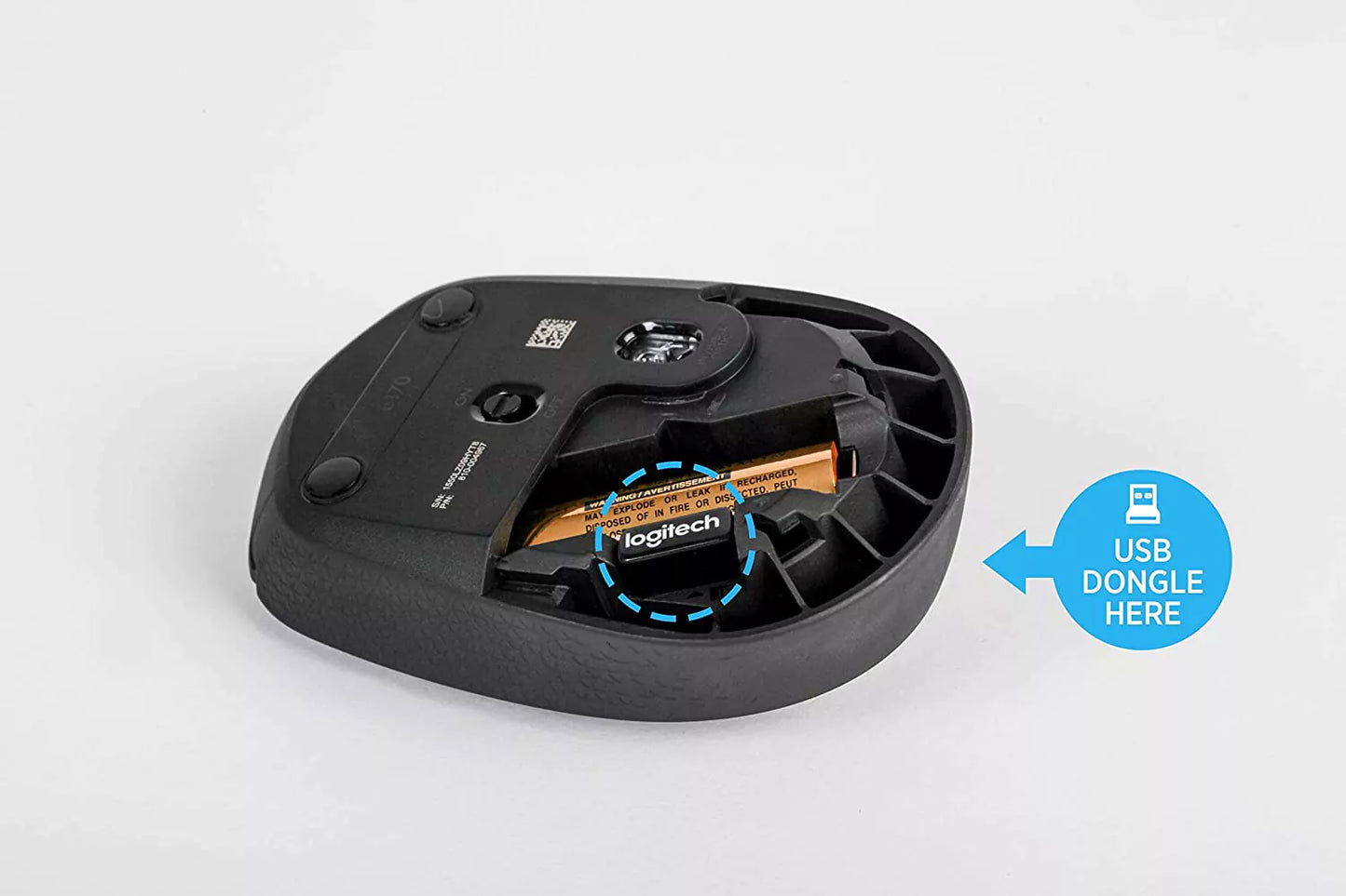Rato Logitech sem fios B170 Preto