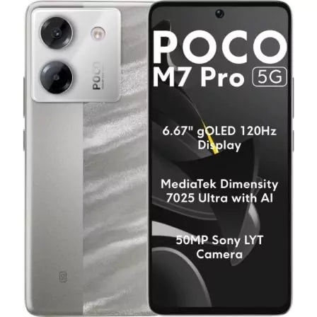 Smartphone Xiaomi POCO M7 PRO 5G (8GB/256GB) Prata