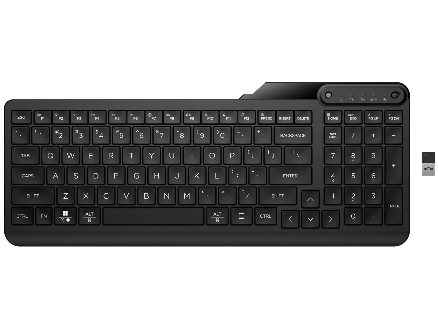 Teclado HP 475 sem fio de modo duplo Preto
