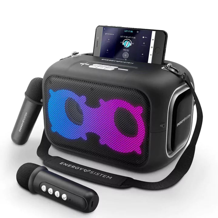 Coluna Portátil Karaoke Energy Sistem - Bluetooth 5.4 - True Wireless - 60W
