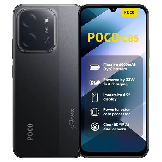 Smartphone Xiaomi POCO C85 Preto (6GB/128GB)