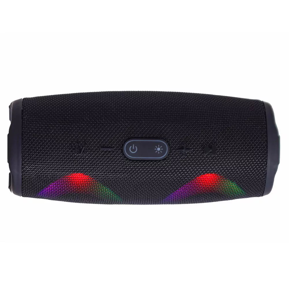 Coluna Portátil Gembird c/LED Bluetooth Preto