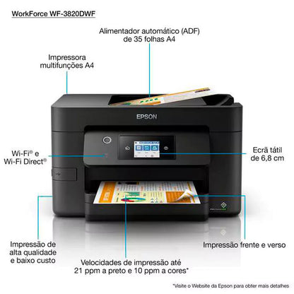 Impressora Epson WorkForce WF-3820DWF