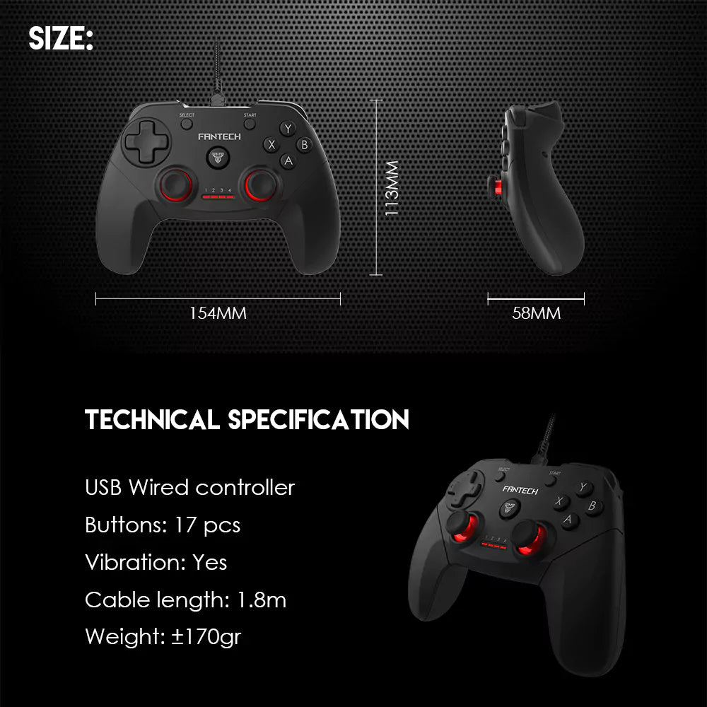 Gamepad Fantech Revolver GP12