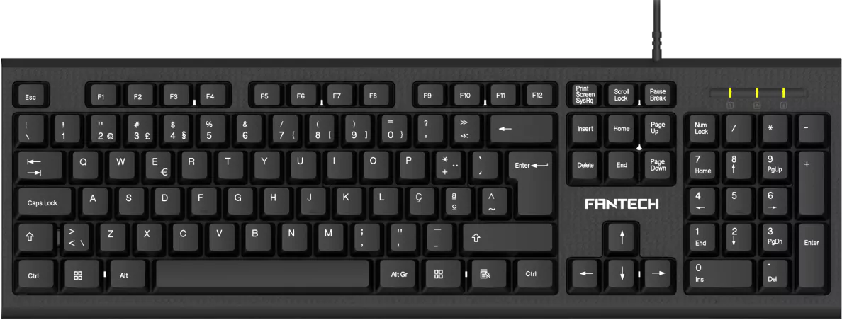 Teclado Fantech Office K112 Preto