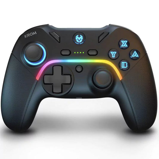 Gamepad Krom Kayros RGB para PC/Switch/Android Sem fios