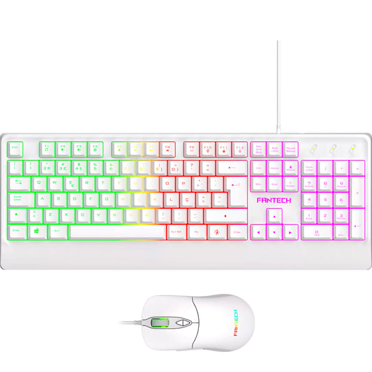 Combo Teclado + Rato Fantech Office KM604 Branco