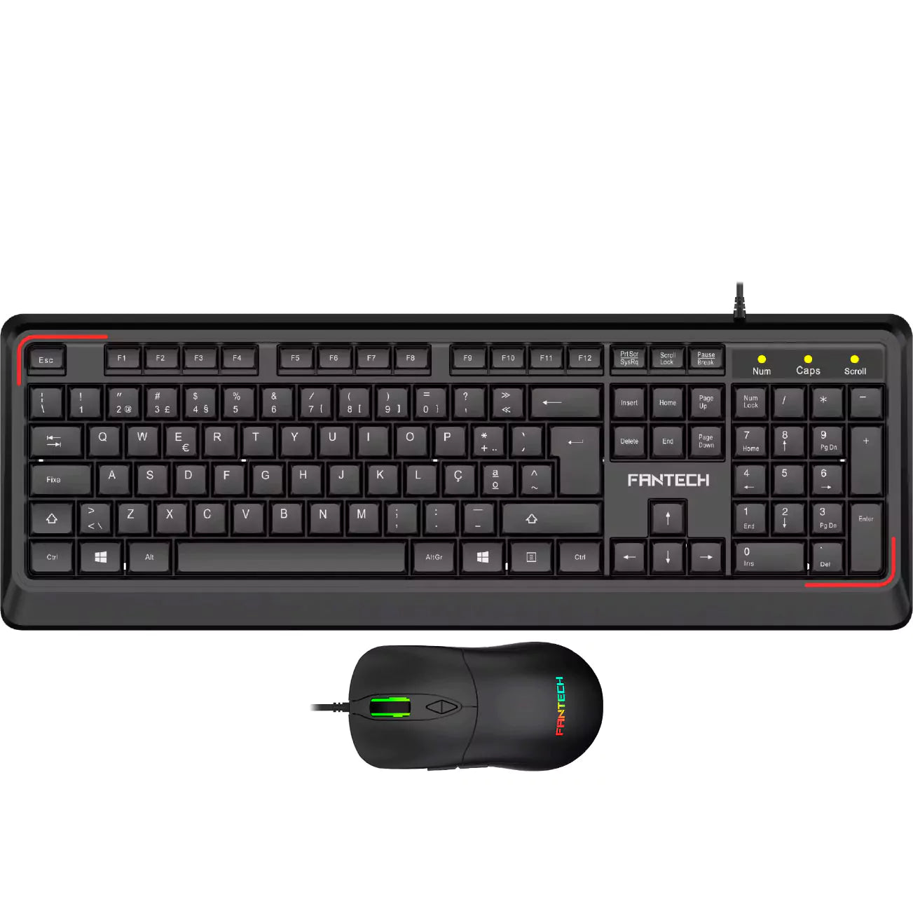 Combo Teclado + Rato Fantech Premium KM606 Preto