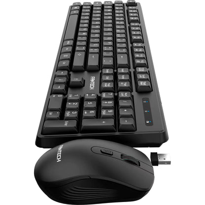 Combo s/ Fios Teclado + Rato Fantech Business KMW603 Preto