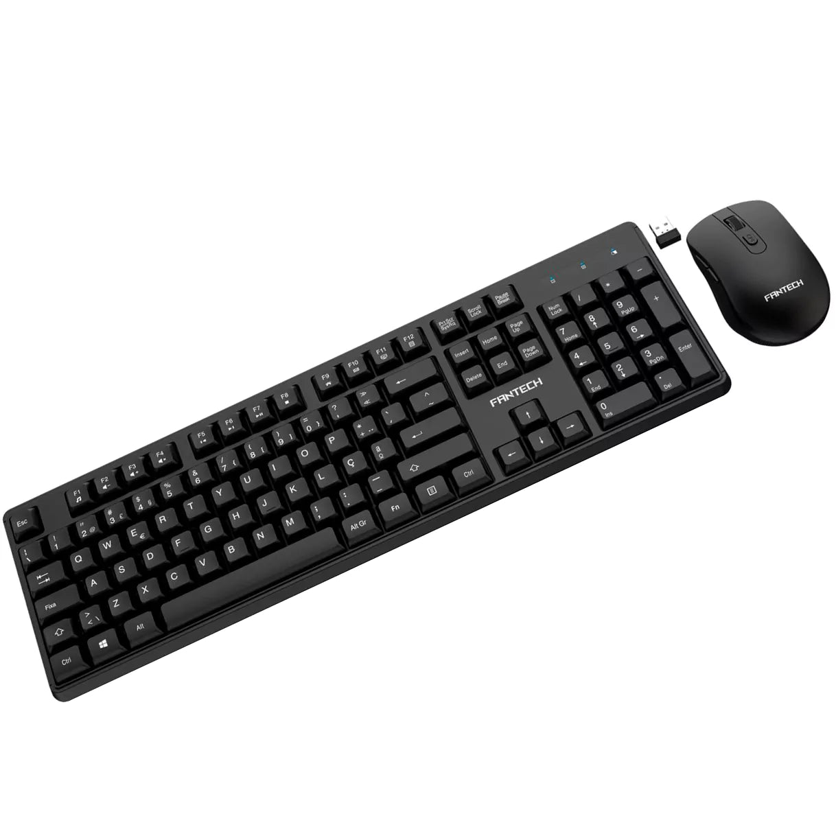 Combo s/ Fios Teclado + Rato Fantech Business KMW603 Preto