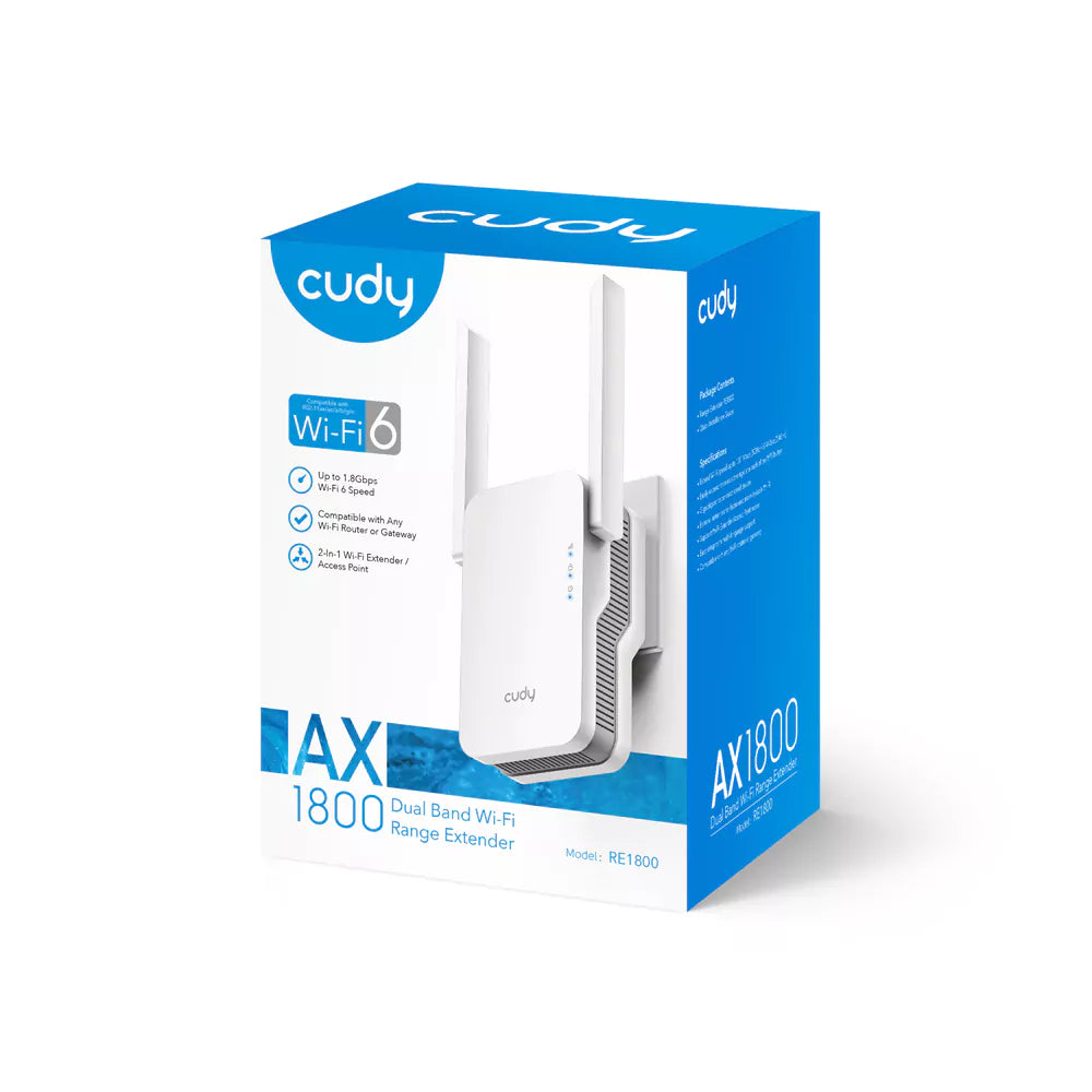 Range Extender Cudy RE1800 AX1800 Dual Band Wi-Fi 6
