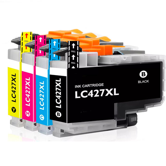 Conjunto 4 Tinteiros Compatíveis Brother LC427 XL