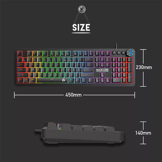Teclado Mecânico Fantech Max Core MK852 (PT)