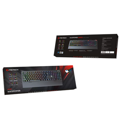 Teclado Mecânico Fantech MAXPOWER MK853 RGB (PT)