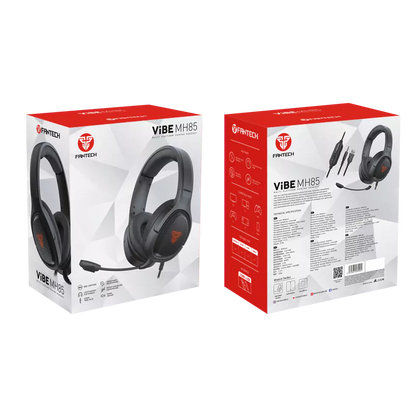 Auscultador Fantech ViBE MH85 Multi-Plataforma Red Led