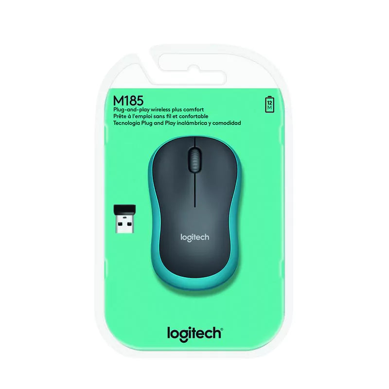 Rato Logitech sem fios M185 Azul